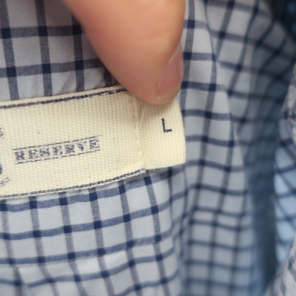 Onward Reserve Button Up Pocket Shirt Mens Large Classic Fit Blue - Picture 9 of 9